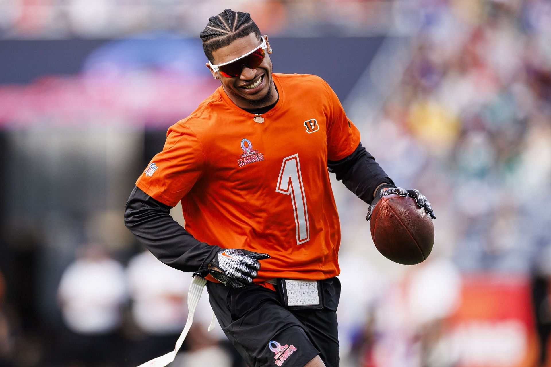 Ja’Marr Chase at 2024 NFL Pro Bowl Games - Source: Getty
